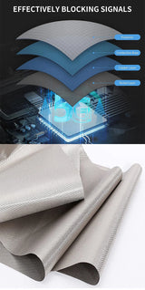 New RFID Radiation Shielding Fabric 4G 5G WIFI EMF EMI High Frequency Electromagnetic Shielding Cloth  Anti Radiation Protection