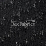 Seismic Lace Nylon Spandex Lace Fabric - 4-Way Stretch Chevron Pattern, 58/60" Width, 6 Colorways (1 Yard)