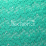 Seismic Lace Nylon Spandex Lace Fabric - 4-Way Stretch Chevron Pattern, 58/60" Width, 6 Colorways (1 Yard)
