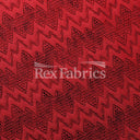 Seismic Lace Nylon Spandex Lace Fabric - 4-Way Stretch Chevron Pattern, 58/60" Width, 6 Colorways (1 Yard)