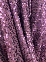 Sequined Polyester Jersey Net Mesh Fabric 4-Way Stretch