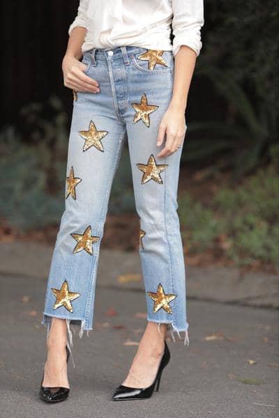 Sequins Star Iron-On Applique Patch