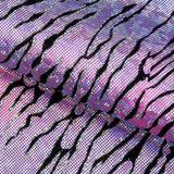 Serengeti Foil Glittered Flocked Stretch Spandex Fabric - Lime/Green, Yellow/Hot Pink, Purple/Hot Pink, 56/58" Width, 4-Way Stretch (1 Yard)