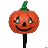 Set of 3 Lighted Jack-o-Lantern Halloween Pathway Markers