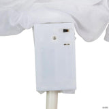 Set of 3 Lighted White Ghost Halloween Lawn Stakes