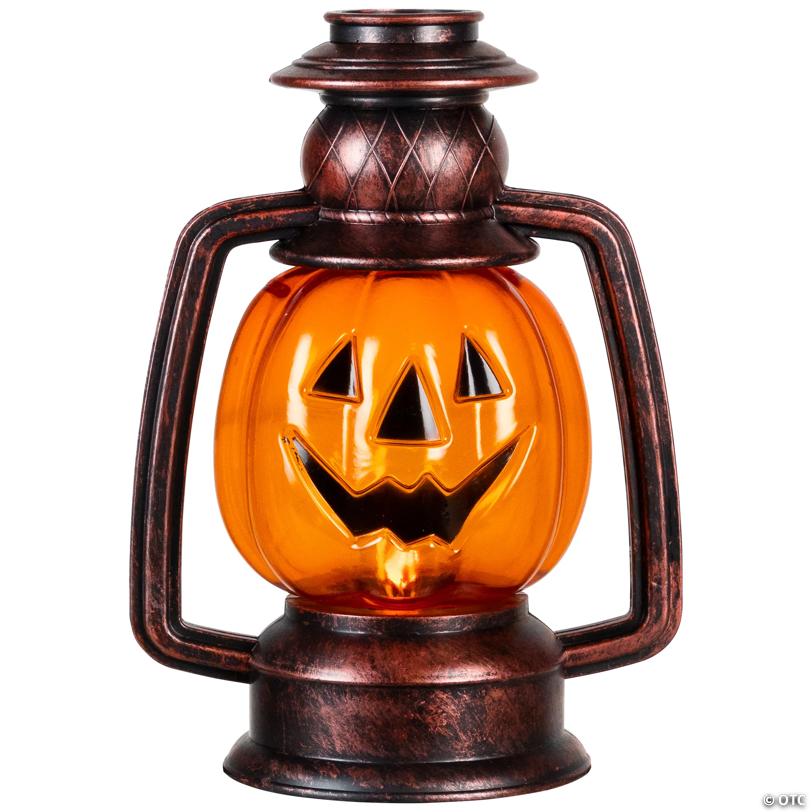 Set of 3 Orange Flickering Halloween Jack O’ Lantern Pathway Markers Outdoor Decor