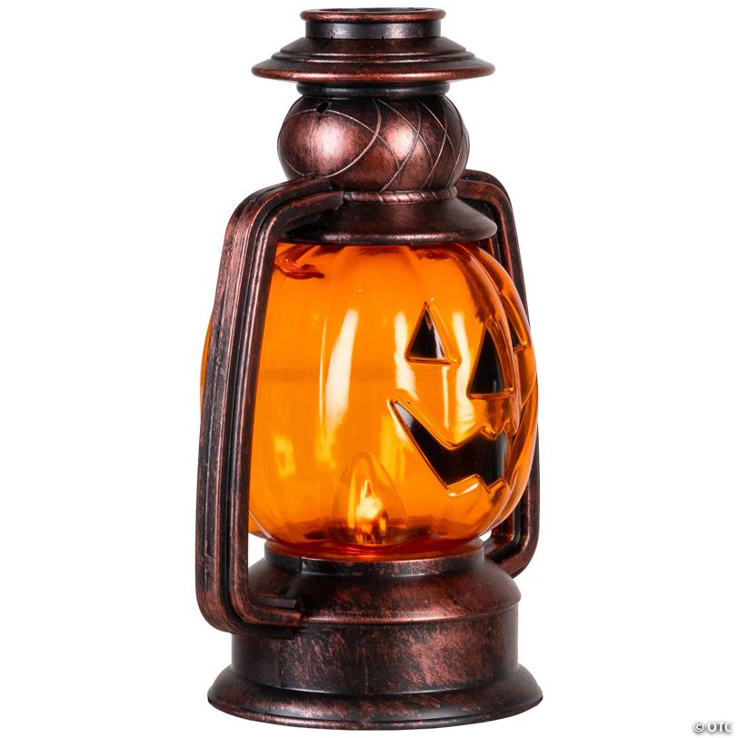 Set of 3 Orange Flickering Halloween Jack O’ Lantern Pathway Markers Outdoor Decor
