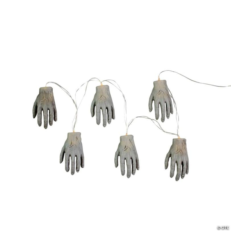 Set of 6 Skeleton Hands Halloween Light Set for Outdoor Decoration