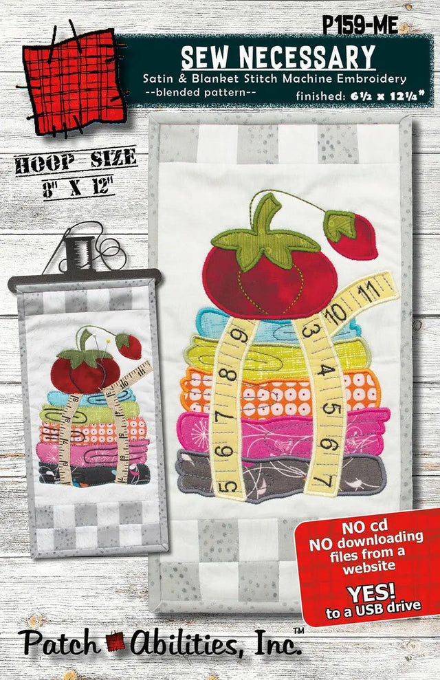 Machine Embroidery Pattern Sew Necessary