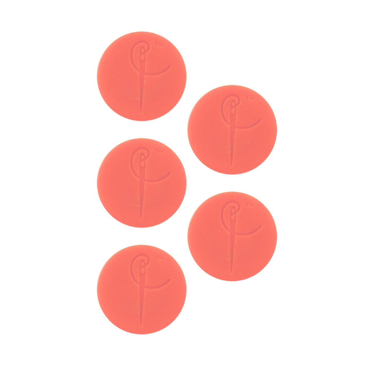SewTites Dots Magnetic Sewing Pins Fabric - Coral, 17MM Diameter (5 Pack)