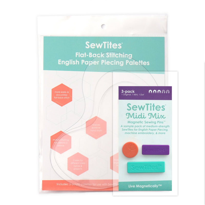 SewTites EPP Bundle Magnetic Sewing Pins Fabric - English Paper Piecing, Bundle Set (1 Bundle)