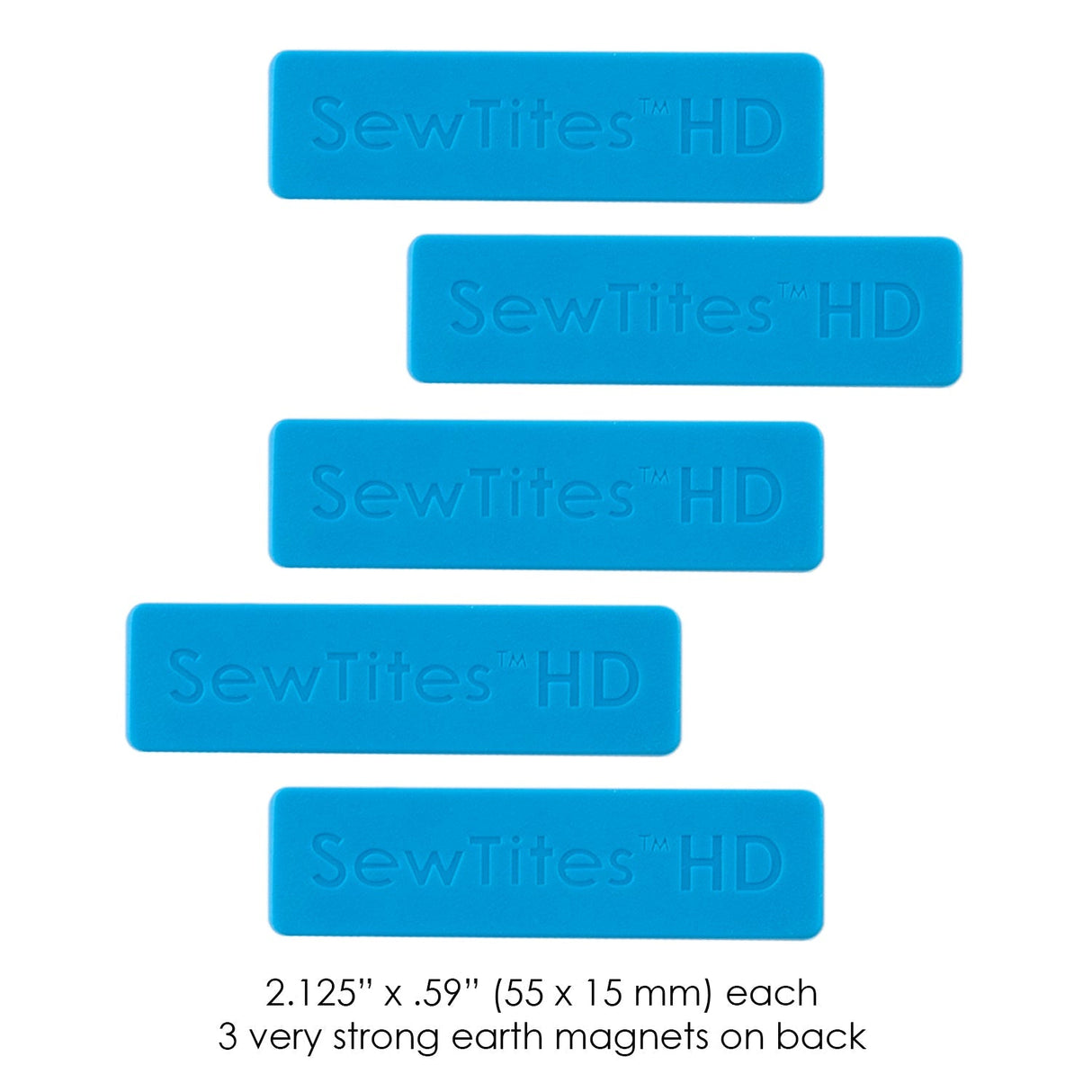 SewTites HDs Magnetic Sewing Pins - Heavy Duty, 2.125" X .5625" (5 Pack)