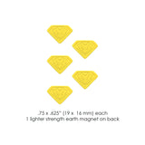 Libs Elliott Diamond Lite SewTites Magnetic Sewing Pins - Magnetic Sewing Pins, Diamond Shape, 0.85" X 0.6", 5 Pack (5 Pack)