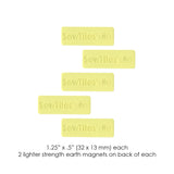 SewTites Lite Bar Magnetic Sewing Pins - Low Strength Magnets, 1.25" X .5" (5 Pack)