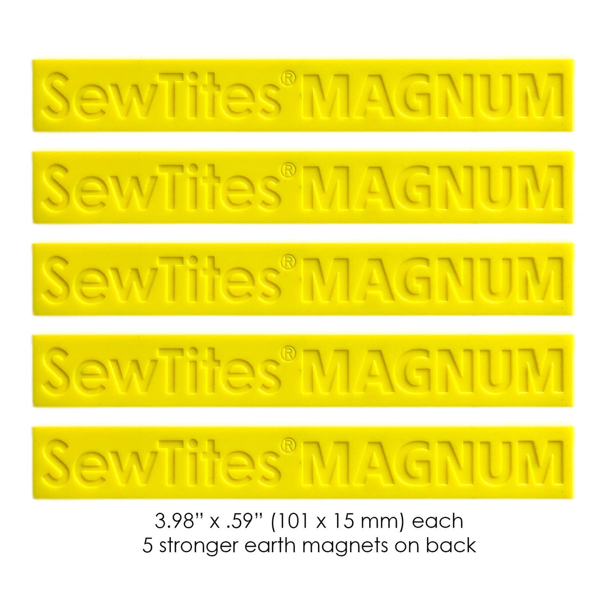 SewTites Magnum Magnetic Sewing Pins - Magnetic Sewing Pins, 3.98" X .59" Each (5-Pack)