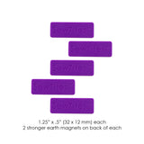 SewTites Minis Magnetic Sewing Pins Fabric - Small EPP Projects, Wool Applique, 1.25" X .5" (5 Pack)