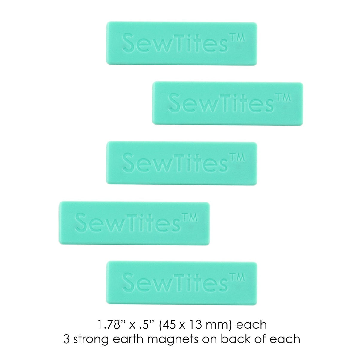 SewTites Originals Magnetic Sewing Pins Fabric - Magnetic Sewing Pins, 1.78" X .5" (5 Pack)