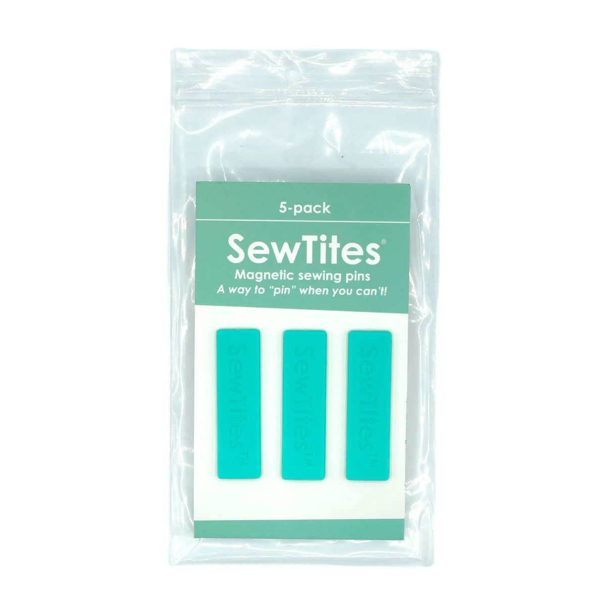 SewTites Originals Magnetic Sewing Pins Fabric - Magnetic Sewing Pins, 1.78" X .5" (5 Pack)