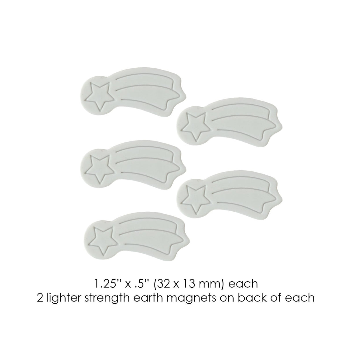 SewTites Star Lite Magnetic Sewing Pins Fabric - Icy Blue-Grey, Star Shape, 1.15" X .5" (5 Pack)
