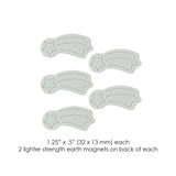 SewTites Star Lite Magnetic Sewing Pins Fabric - Icy Blue-Grey, Star Shape, 1.15" X .5" (5 Pack)