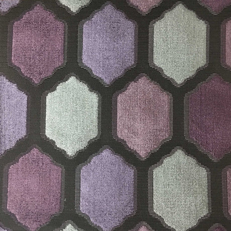 Cut Velvet Upholstery Fabric Honeycomb Pattern Mallorca