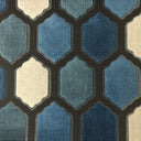 Cut Velvet Upholstery Fabric Honeycomb Pattern Mallorca
