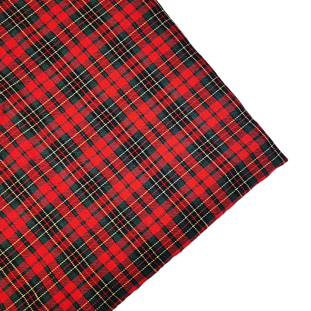 1-3 Yard Medium Thick Classic and Stylish Scottish Checks Polyester Cotton Fabric for Sewing Ladies Skirt,Tartan Designer Fabric