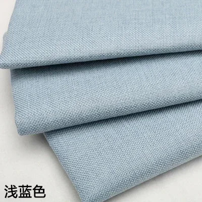 Cotton and Linen Sofa Fabric Solid Color Thickened Coating Dustproof Coarse Cloth Burlap Canvas Pillow Curtain DIY sewing Fabric