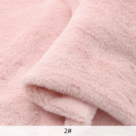 8mm Imitation Rabbit Fur Fabric Soft Short Plush For Warm Scarf, Doll,DIY Plush Toys Fabric Background Display Cloth 50x50cm/1m