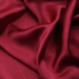 High End Bright Silk Striped Imitation Acetic Acid Fabric Satin Glossy Silk Smooth Drape Feeling Suit Dress Pants Fabric