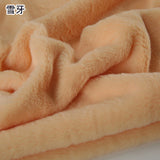 White Grey Colour Series 8mm imitation Rex rabbit Fur Fabric short plush fabric cabinet tablecloth display scarf cotton doll DIY