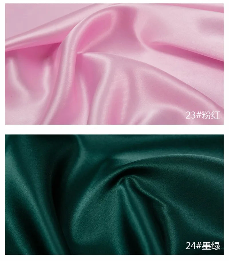 0.5m/1m/2m Satin Fabric Lining Soft and Shiny Silk-Like Material,for Clothing and Lining, Garments, DIY Craft, and Gift Wrapping