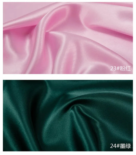 0.5m/1m/2m Satin Fabric Lining Soft and Shiny Silk-Like Material,for Clothing and Lining, Garments, DIY Craft, and Gift Wrapping