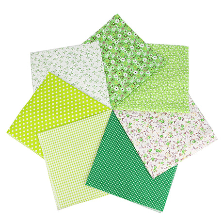 7Pcs 20" x 20" Cotton Fabric DIY Making Supplies Quilting Patchwork Fabric Fat Quarter Bundles DIY for Quilting Patchwork