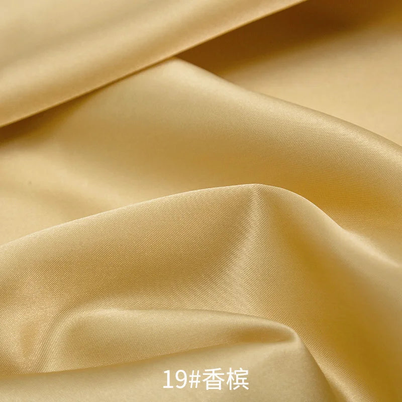 0.5m/1m/2m Satin Fabric Lining Soft and Shiny Silk-Like Material,for Clothing and Lining, Garments, DIY Craft, and Gift Wrapping