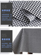 146cm Width High-grade Houndstooth Fabrics Cotton and Linen Plaid Fabrics Thickening Sofa Pillow Tablecloth DIY Sewing Fabrics