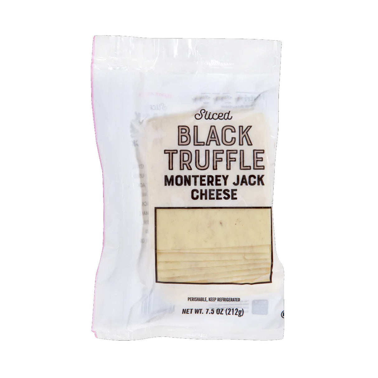Black Truffle Monterey Jack Cheese Sliced Creamy Gourmet Cheese