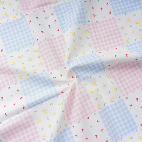 Rural Style Pure Cotton Printed Fabric for Sewing Dresses Home Wear Children's Clothing Decorative Cloth Handmade DIY Fabrics