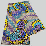 2025 new pattern cotton wax printed fabric, shining satin royal with golden Dutch wax, DIY making clothing, bags and decorations