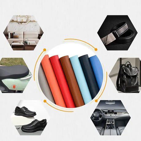 25*60 Cm Self Adhesive Leather Litchi Peel PU Leather Synthetic Superstrong Viscosity Crafts Repair Patch Sutureless