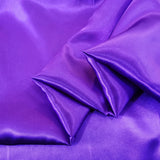 Solid Satin 58" Wide | 1Meter | 2Meters | 5Meters | Silky Charmeuse Scarf Craft DIY Fabric Purple