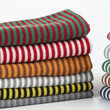 100x50cm Pure Cotton Striped Knitted Fabric For Winter Sweaters, Toy Clothes, Pillow, Cushion Handmade DIY Sewing Fabric TJ20741