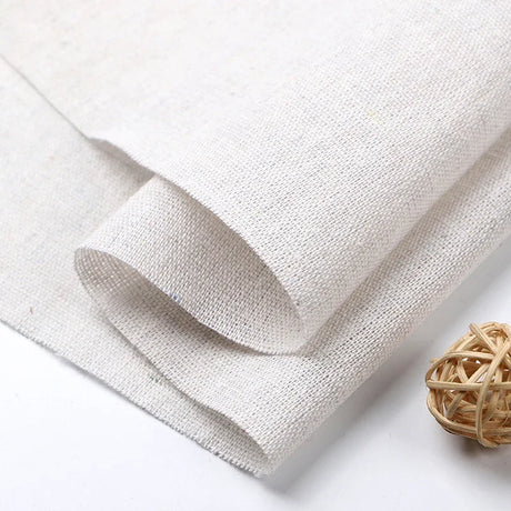 150x50cm/150x500cm Cotton Linen Fabric Greige For Embroidery Practice Fabric Decoration Cloth Handmade DIY Sewing TJ20577