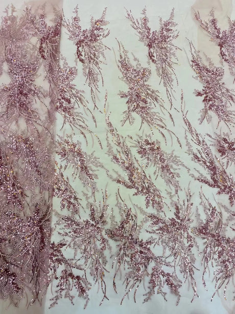 Luxury Pink 2023 High Quality French Tulle Net Sequins Lace Fabric African Lace Fabric 5 Yards For Nigeria Wedding Party Dress