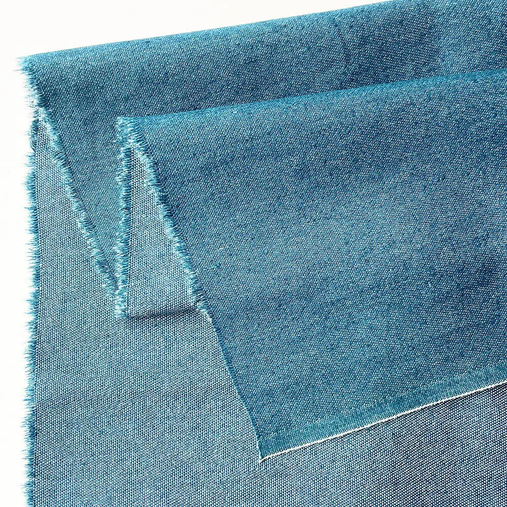 70x45CM Vintage Cotton Blue Denim Fabric Light Thin Soft Cloth For DIY Dolls Clothing Jeans Dress Bag Cap Apron Crafts Material