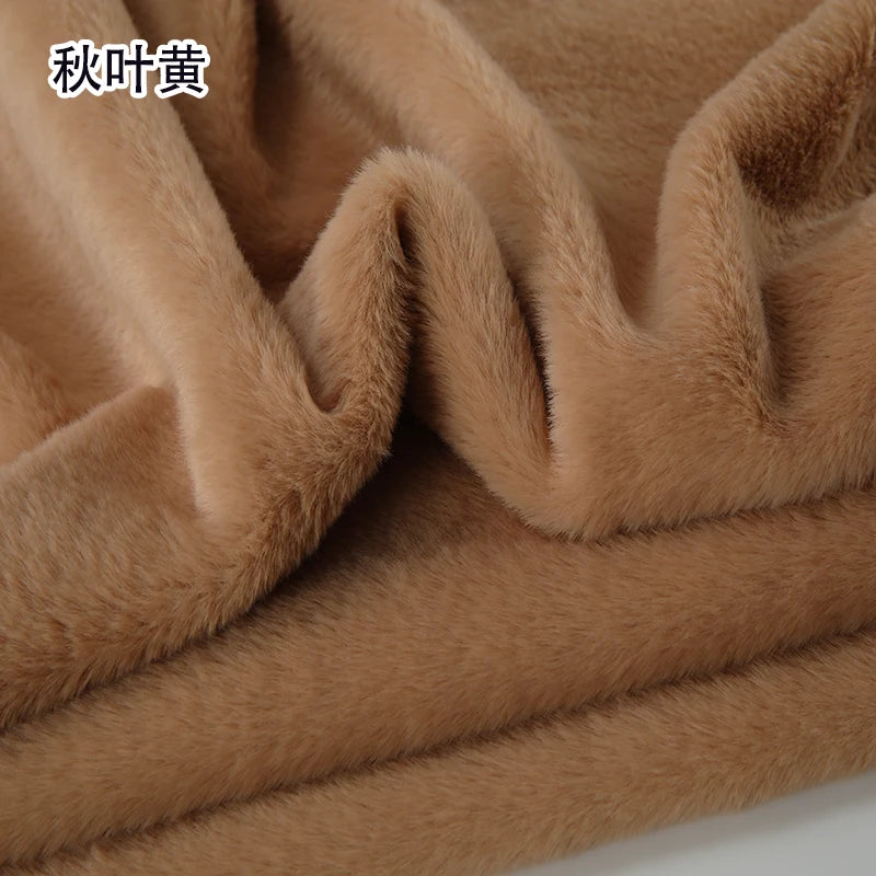 White Grey Colour Series 8mm imitation Rex rabbit Fur Fabric short plush fabric cabinet tablecloth display scarf cotton doll DIY