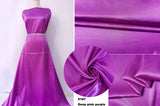 Solid Satin 58" Wide | 1Meter | 2Meters | 5Meters | Silky Charmeuse Scarf Craft DIY Fabric Purple