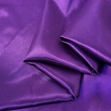 Solid Satin 58" Wide | 1Meter | 2Meters | 5Meters | Silky Charmeuse Scarf Craft DIY Fabric Purple