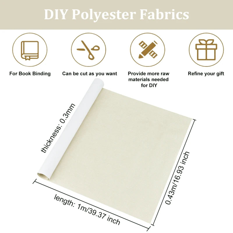 39.4x16.9 Inch Book Binding Cloth Marine Blue Bookcover Fabric Surface with Paper Backed Book Cloth DIY Book Cloth Protective