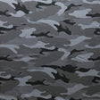 Stretch Woven Shades of Grey Camo Boardshort Fabric